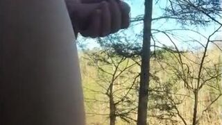 Outdoor Twink Masturbating in the Woods