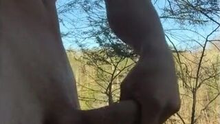 Outdoor Twink Masturbating in the Woods