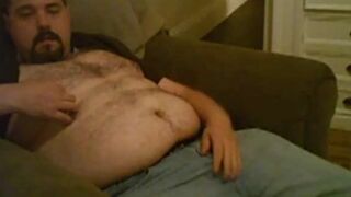 Chubby Bear Daddy Strokes and Cums