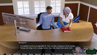 [Gameplay] My employees Family ep 2 Sexo com Esposa diante do Corno