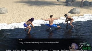 [Gameplay] My employees ep X Peguei duas Gostosas na Praia