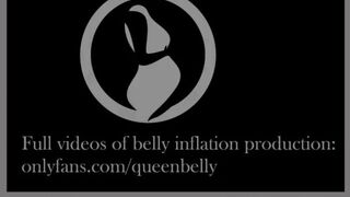 Pregnant mermaid in whirpool/ belly inflation/water belly enema/water belly bulge