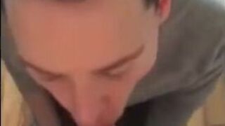 Twink Swallows Big Cock, Amateur Blowjob Video