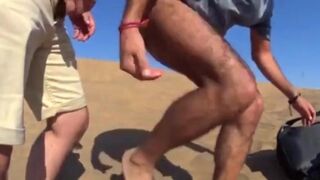 Bareback Outdoor Adventure With A Stranger On A Dune