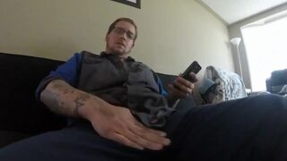 Fat Cock Daddy Masturbating