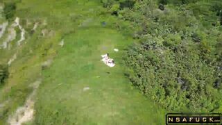 Husband uses Drone to Catch Wife Fucking