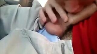 Backseat Blowjob and Cum Swallow