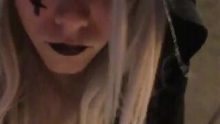 Emo Crossdresser Masturbating Solo