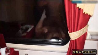 Hot Fuck on a Train POV