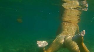 Naked Underwater Adventure with Friends