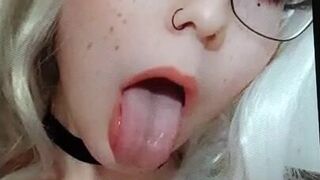 ahegao teen cum tribute