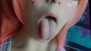 ahegao teen cum tribute