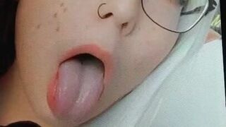 ahegao teen cum tribute