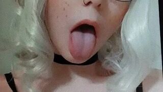 ahegao teen cum tribute