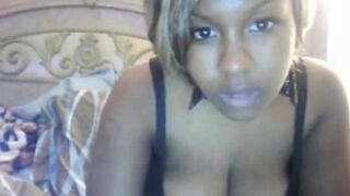 Ebony Amateur on Webcam