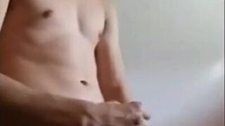 Webcam Twink Jock Strokes His Big Cock