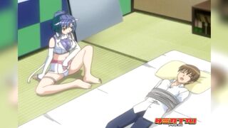 HENTAI PROS - Sex Goddess Fauna Fucks And Sucks Kosuke's Hard Cock To Try And Purify Him