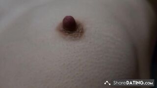 Petite Teen's Nipple Play & Orgasm Tease