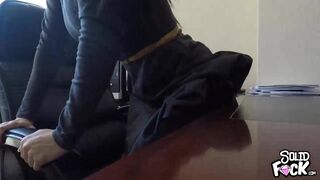 Stepmommys Risky Office Masturbation