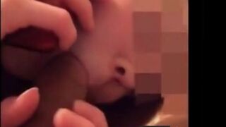 Cheating Russian Girl Sucks a Cock While Talking to Her Husband