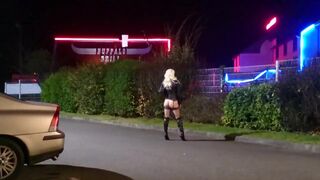 Crossdresser Angel Outdoor Fun