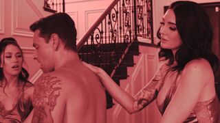 PURE TABOO Stud Has Lustful Dream With Wife's Stepsisters Alex Coal, Maya Woulfe, & Charlotte Sins