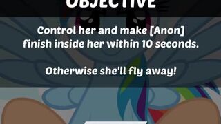 Cum inside Rainbow Dash in 10 seconds flat! [Tridashie] (Game Preview)