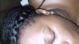 Slow Sensual Blowjob for a Big Black Cock