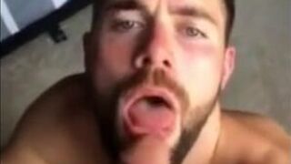 Sucking a Thick Cock - Amateur Hunk Blowjob