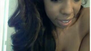 Ebony Squirter on Webcam