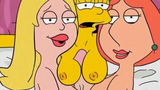 Famous cartoon lesbian MILFs