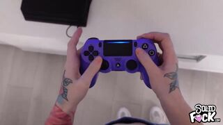 Hard Anal with Gamer Stepsister