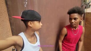 Dykes taking dick for money in the back alley - preview