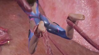 D.Va Gets Roughly Fucked By Tentacles