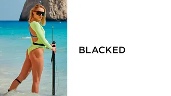 Blacked - Cute-Looking Glamorous Blonde Angelika Grays Jumps On A Black Cock