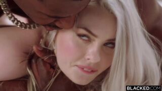 Sensual blonde angel Haley Spades is trying hardcore interracial sex