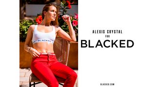 Awesome sex with slender big-bottom Alexis Crystal and her black lover