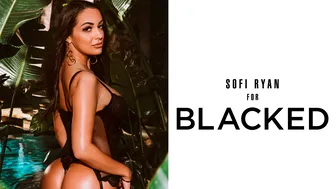 Blacked - Cute oiled whitey Sofi Ryan fucked by a huge black snake in the cowgirl pose