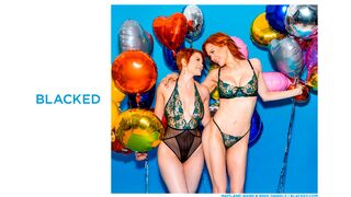 Blacked - Two redheads Maitland Ward and Bree Daniels share a big cock