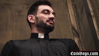 Jack Aries sucking Altar boy Marcus Rivers cock