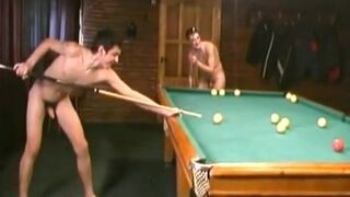 Nude Russian Soldiers Playing Pool