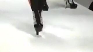 Black Crossdresser in Fierce Runway Show