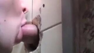 Bareback Anal at Glory Hole: Young Hunk Takes on Older Man in Berlin