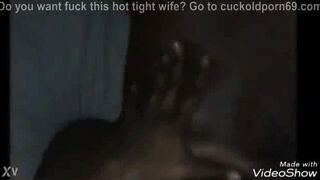 Pia Sofie's first black cock while her cuckold must watching