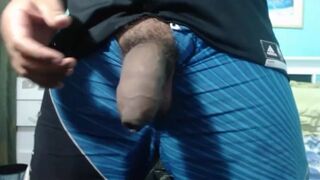 Uncut Latino Dick Stroking Solo