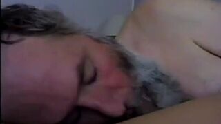 Bearded Daddy Sucks and Swallows