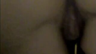 Italian Amateur Fingers Ass on Webcam