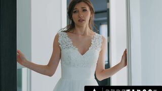 PURE TABOO Bride Maya Woulfe Caught Anxious Fiance Sucking His Caring Stepmom Reagan Foxx's Breasts