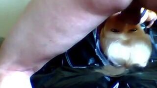 Rubber Doll Blowjob and Masturbation