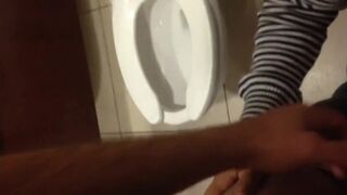 Public Restroom Blowjob with a Crossdresser